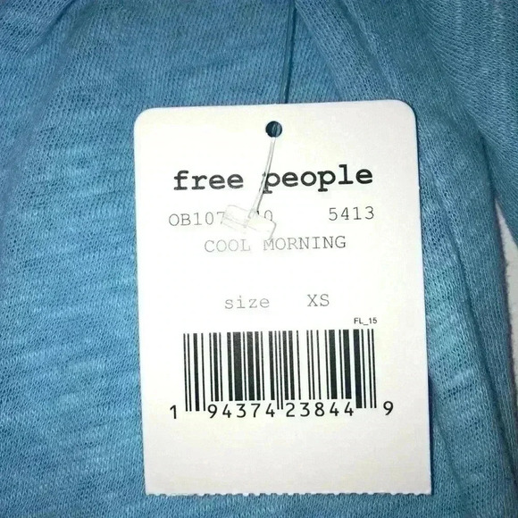 Free People We The Free Fresh Start Cool Morning Blouse XS NWT - Picture 4 of 4